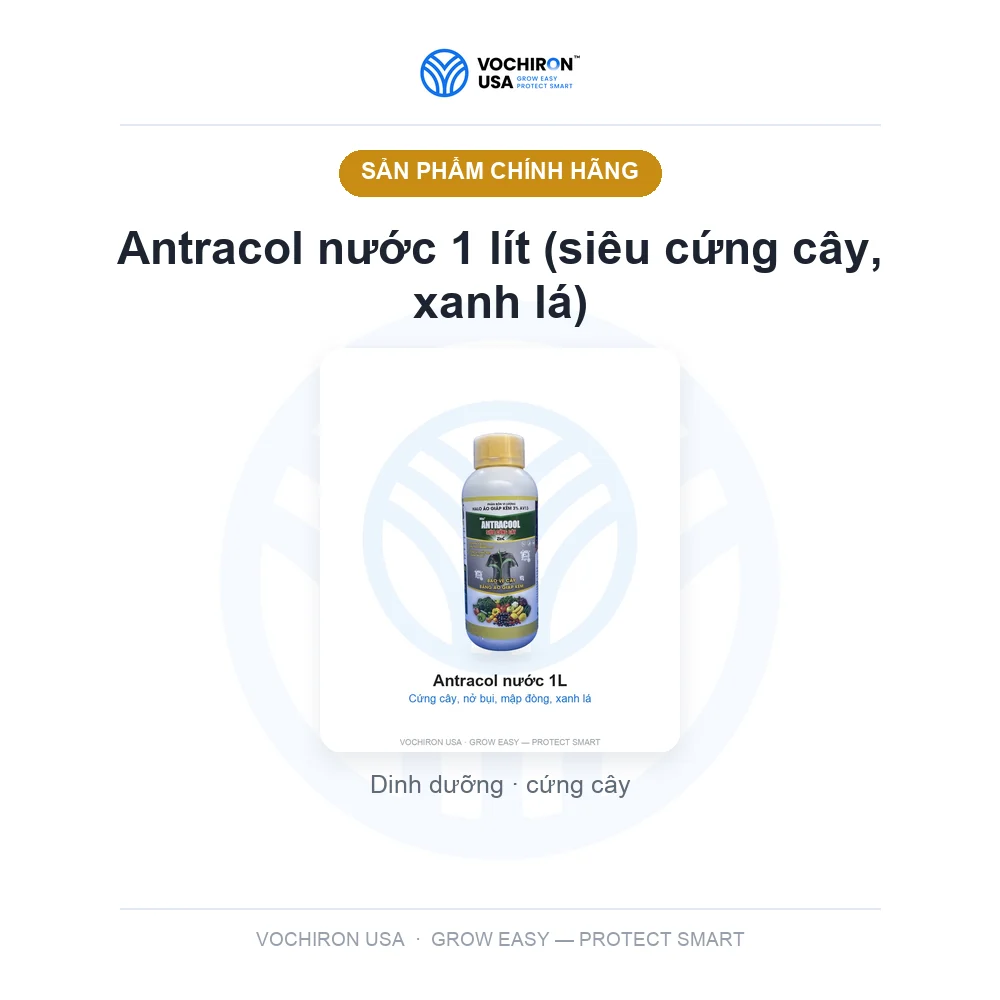 Antracol nước 1 lít (siêu cứng cây, xanh lá) — slide 1