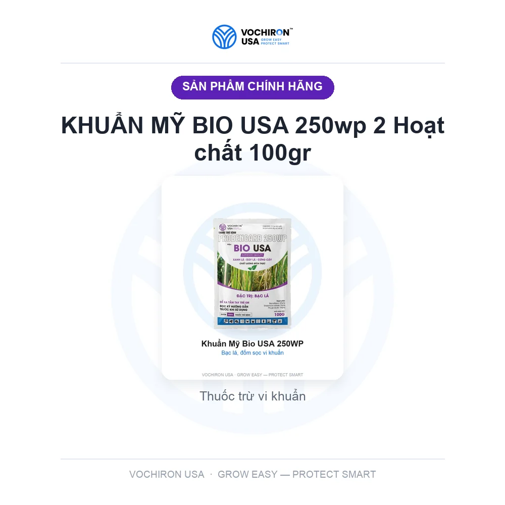 KHUẨN MỸ BIO USA 250wp 2 Hoạt chất 100gr — slide 1