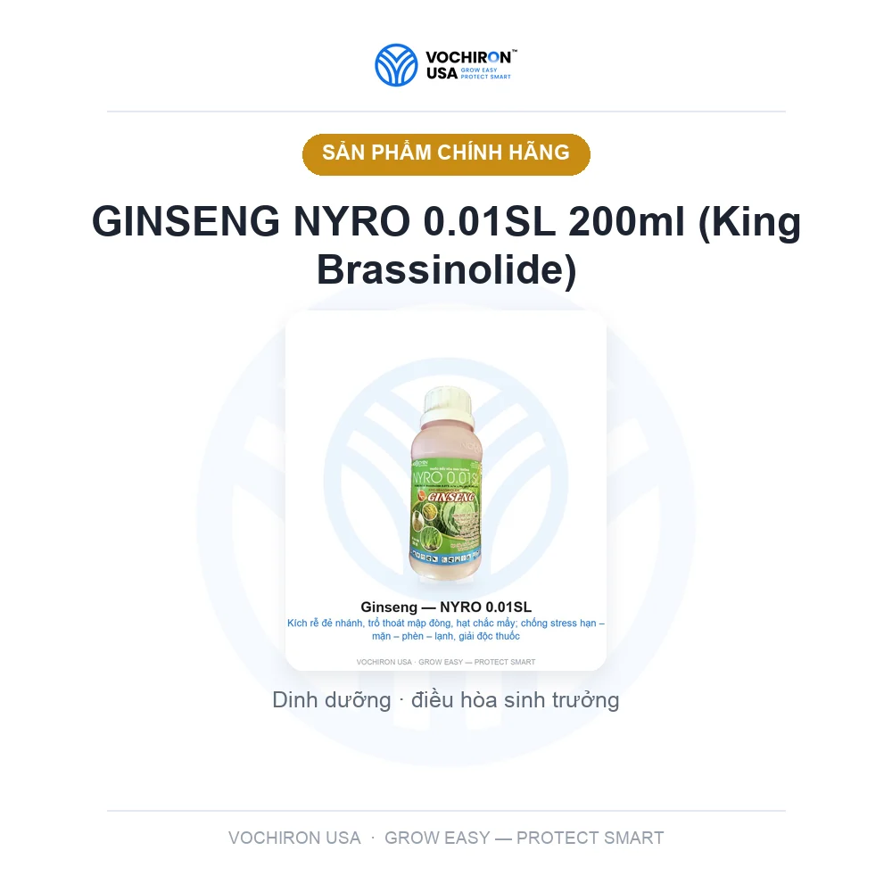 GINSENG NYRO 0.01SL 200ml (King Brassinolide) — slide 1