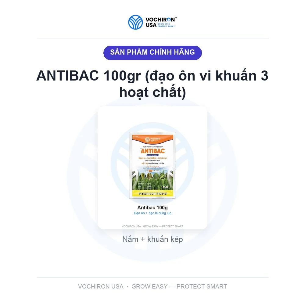 ANTIBAC 100gr (đạo ôn vi khuẩn 3 hoạt chất) — slide 1