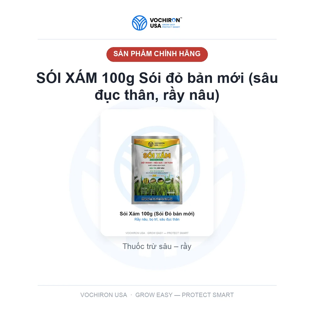 SÓI XÁM 100g Sói đỏ bản mới (sâu đục thân, rầy nâu) — slide 1
