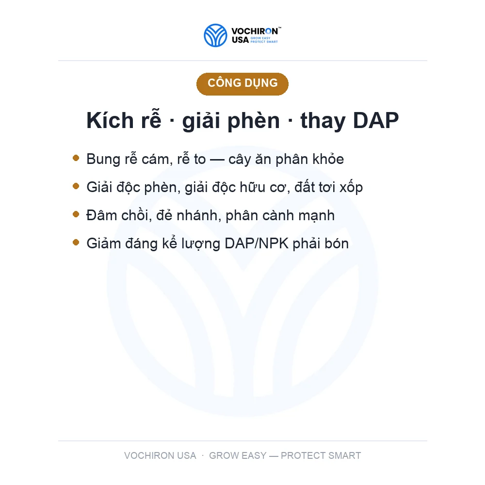 HUMIC THAY THẾ DAP SIHU NEW ĐỎ CỨNG CÂY 1 KG — slide 3