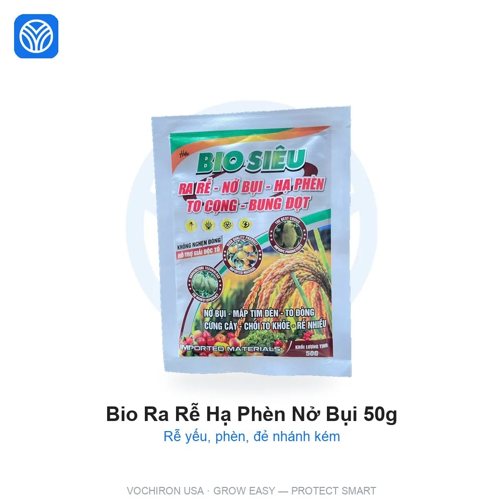 VCR GÓI BIO RA RỂ HẠ PHÈN NỞ BỤI 50gr