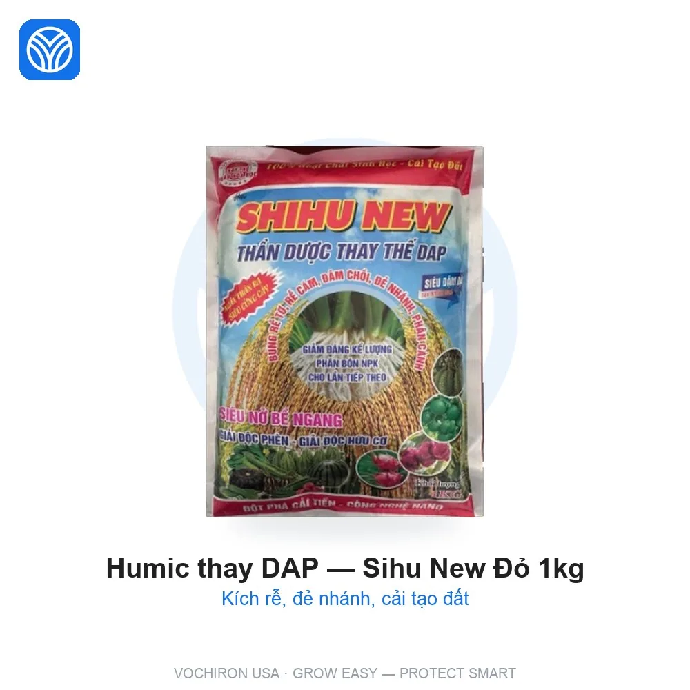 VCR- HUMIC THAY THẾ DAP - SIHU NEW ĐỎ CỨNG CÂY 1 KG