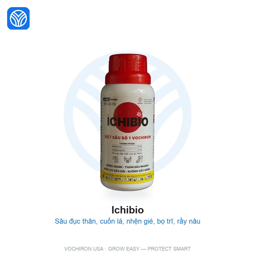 VCR ICHIBIO Sâu đục thân, cuốn lá, nhện gié, bọ trĩ, rầy nâu